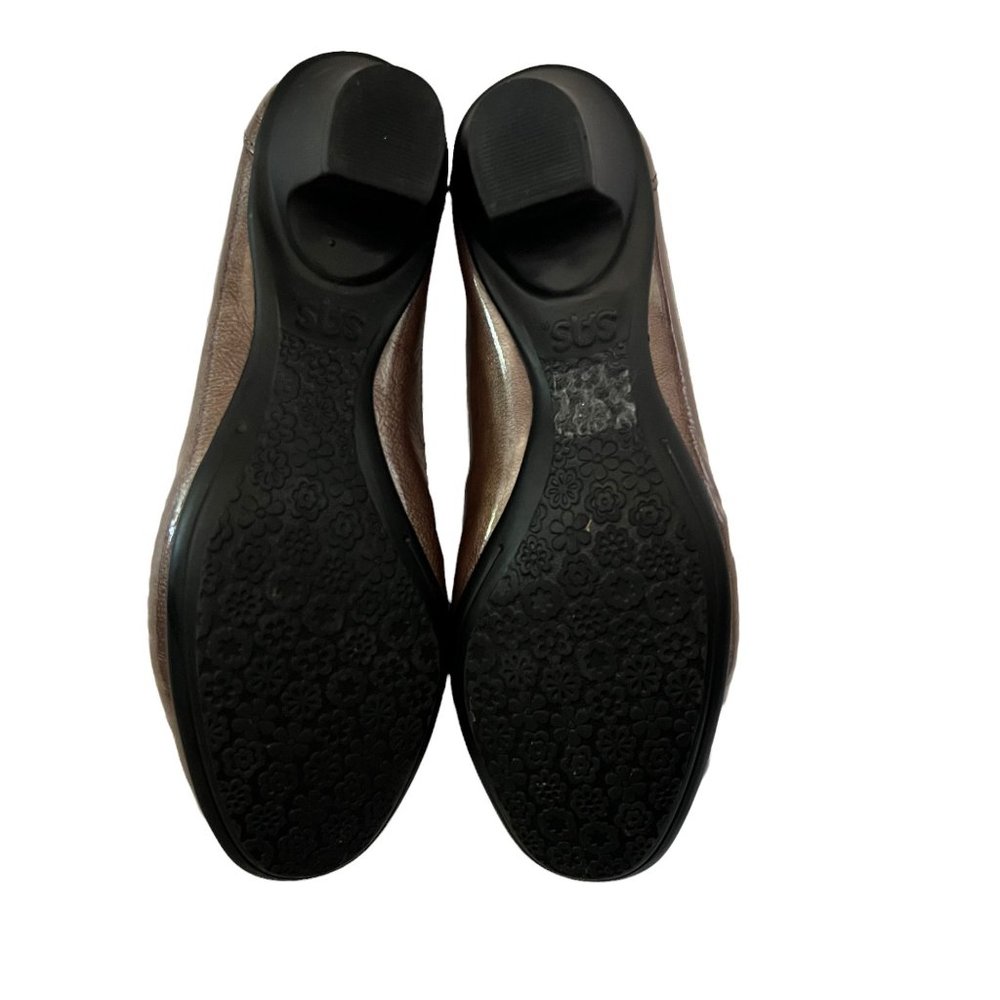 NIB SAS Sonyo Slip On Heels Size 6.5 M Portobello Made In USA Comfort - Picture 5 of 7